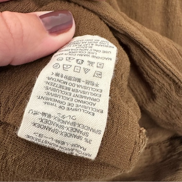 Free People Mini Skirt Dark Green Size 8 - Picture 5 of 5